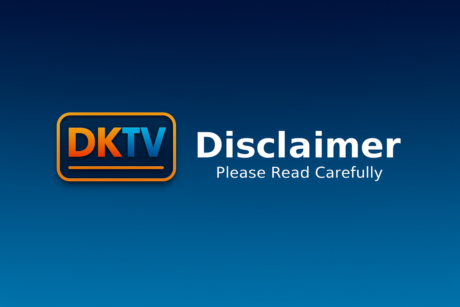DKTV Telugu Disclaimer Page - Terms, Conditions and Important Information