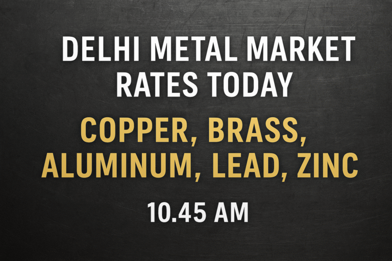 Gun metal rates in Delhi metal market at 10.45 AM – Local, Mix, Jalandhar prices in INR/kg ఢిల్లీ మెటల్ మార్కెట్‌లో గన్ మెటల్ ధరలు ఉదయం 10.45 – లోకల్, మిక్స్, జలంధర్ ధరలు INR/kgలో