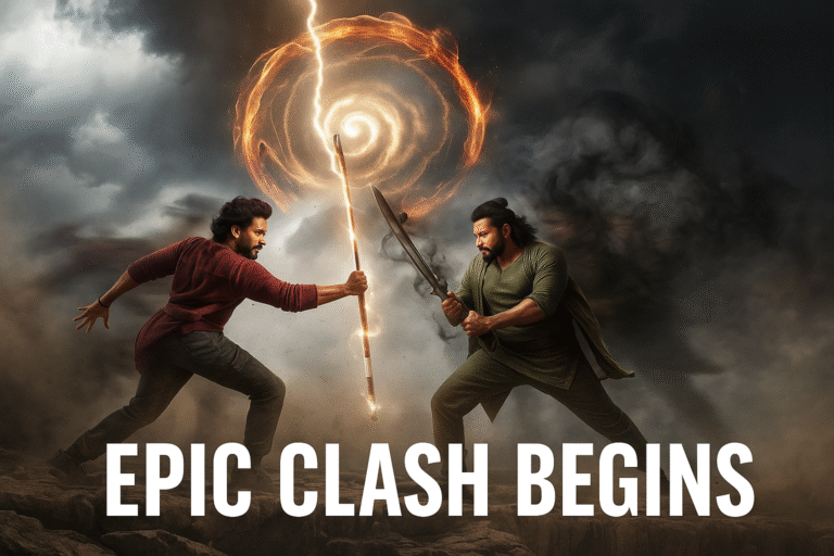 Mirai Movie Poster Epic Clash Teja Sajja vs Manoj Manchu Super Yodha Fight Scene