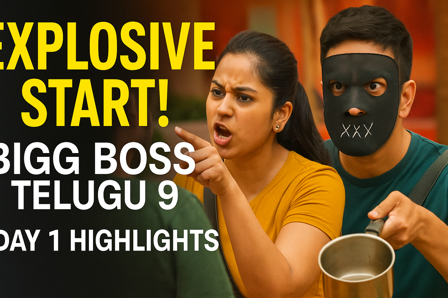 Bigg Boss Telugu 9 Day 1 Highlights – Shocking Fights Bigg Boss Telugu 9 Day 1 Highlights – Shocking Fights