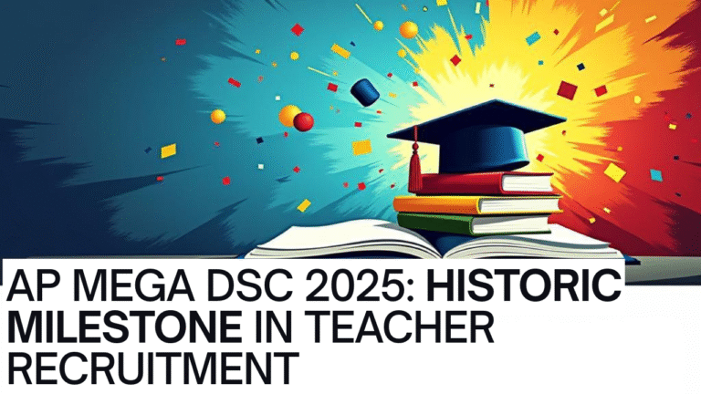 AP Mega DSC 2025 – Historic Milestone in Teacher Recruitment | ఆంధ్రప్రదేశ్ ఉపాధ్యాయ నియామకాల్లో చారిత్రాత్మక ఘట్టం