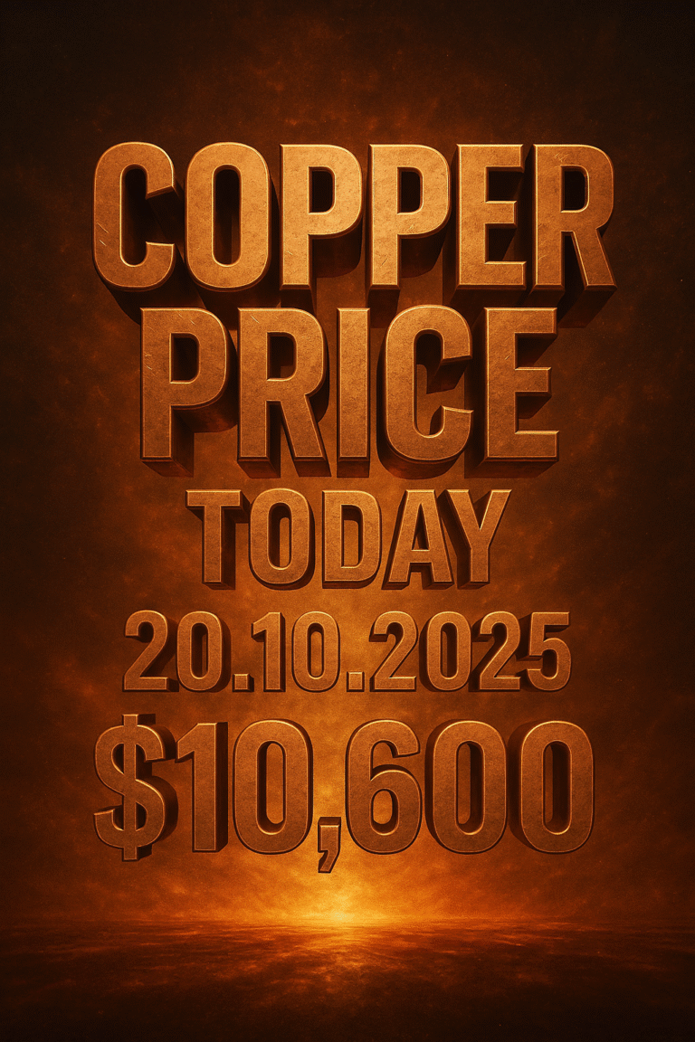 Copper Price Today 20 October 2025 — Latest Metal Market Update Poster