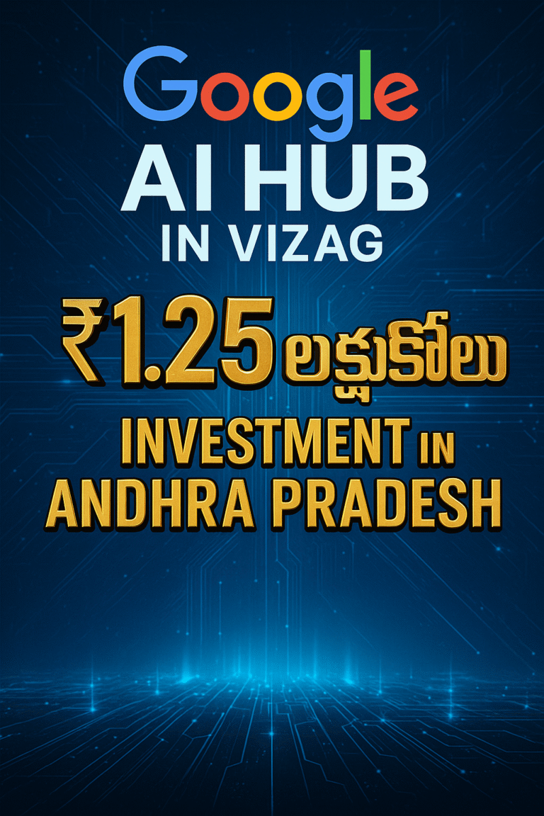 విశాఖలో గూగుల్ భారీ పెట్టుబడి
